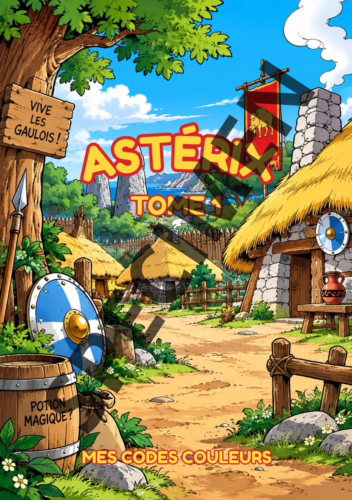 Astérix Tome 1 - Livret de codes couleurs